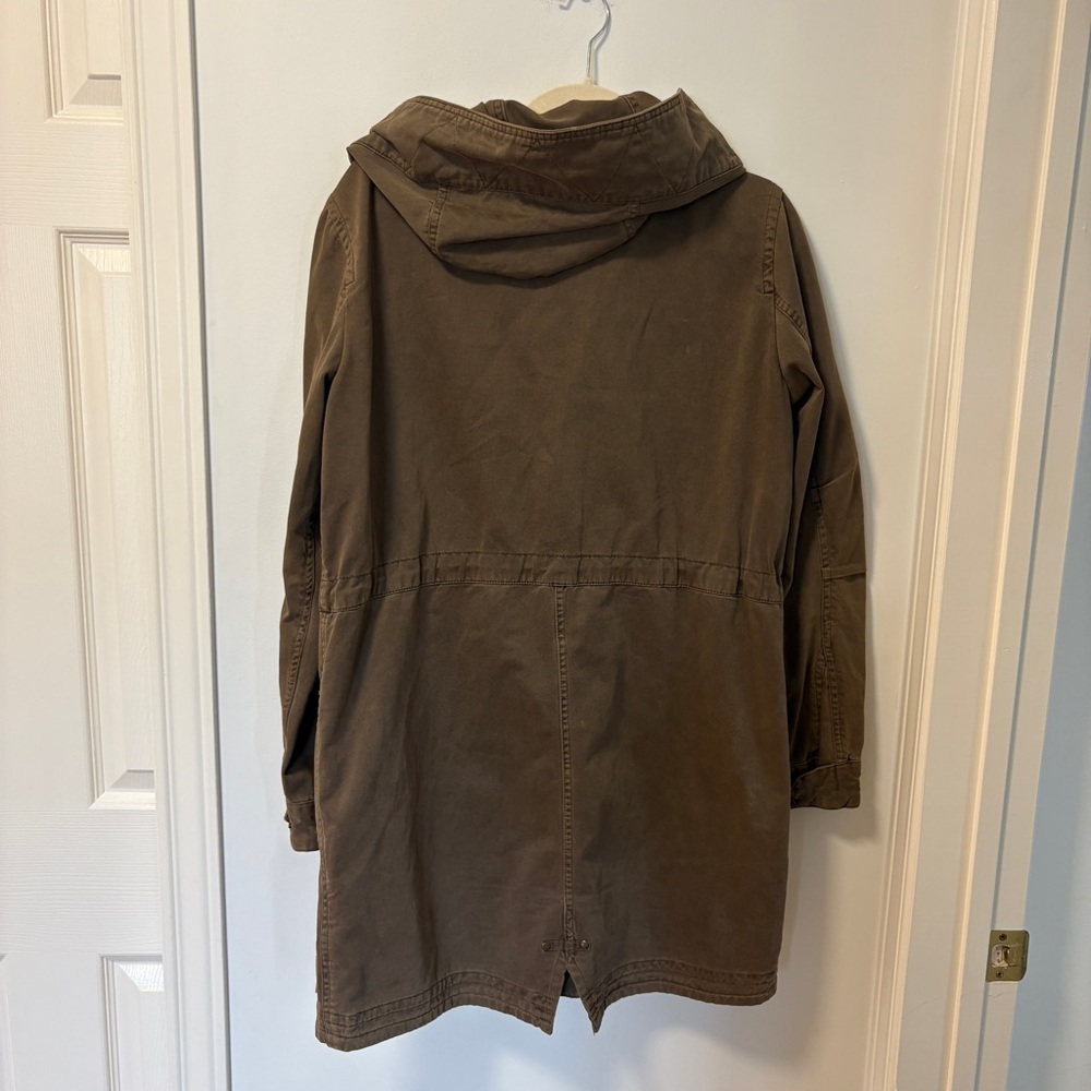 Roots Canada Green Cotton Cargo Utility Field Jacket, Zip + Snap, Pockets Medium - Picture 8 of 16
